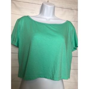 For Ever 21 T-shirt casual green color size Small